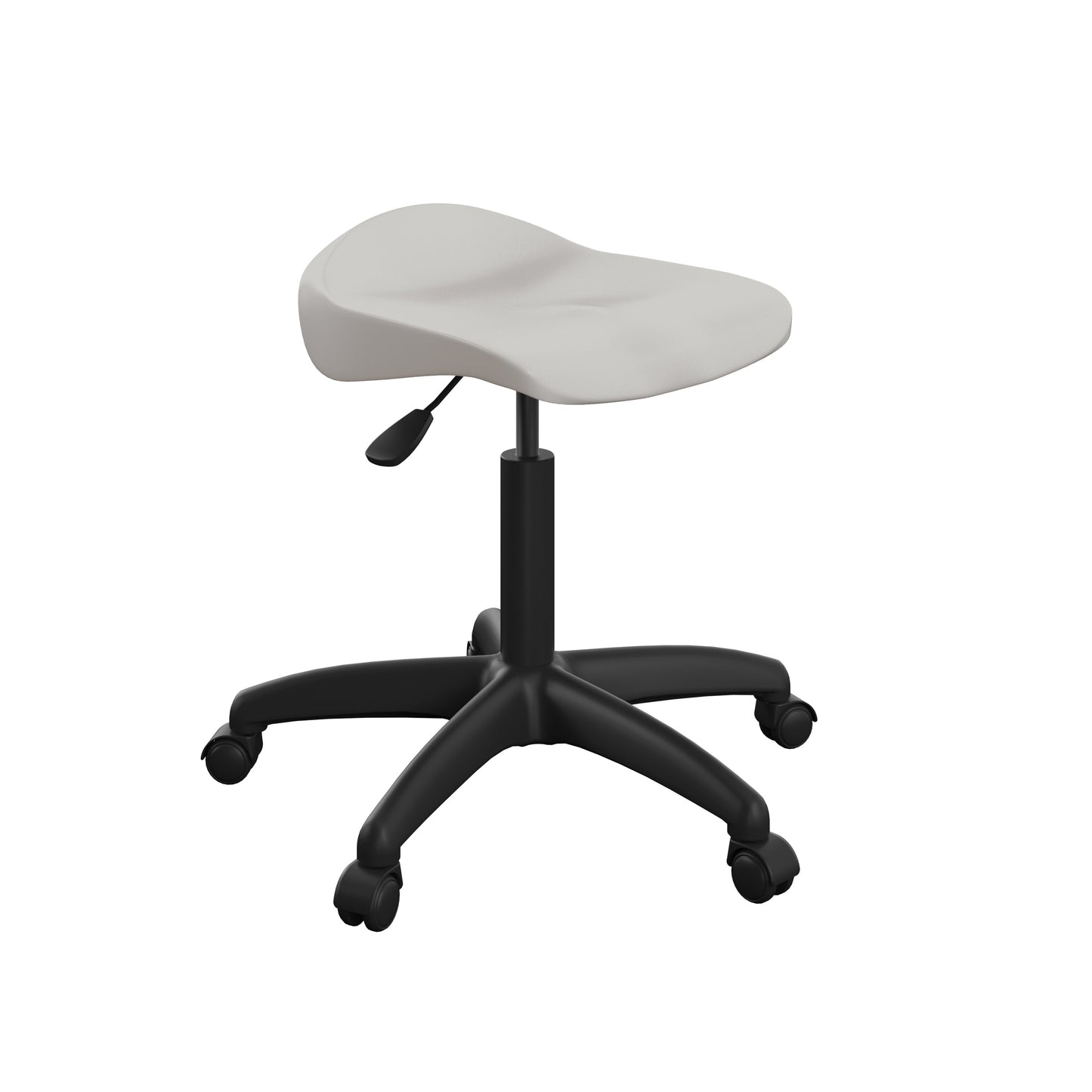 Titan Swivel Senior Stool with Plastic Base and Castors Size 5-6 | Grey/Black