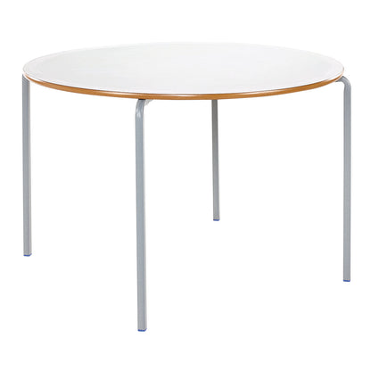 Metalliform Circular Crushed Bent Table PU Duraform Edge (1100mm Dia)