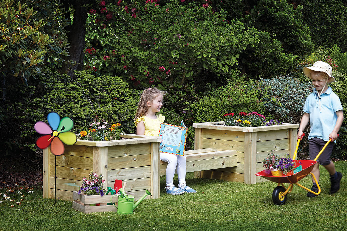 Millhouse Early Years Planter & Bench Combo