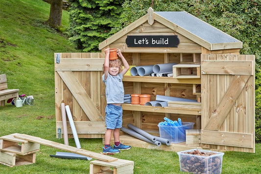 Millhouse Early Years Loose Parts Lodge With Building Block Set (DR019)