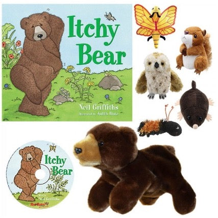 Itchy Bear Book Set with CD