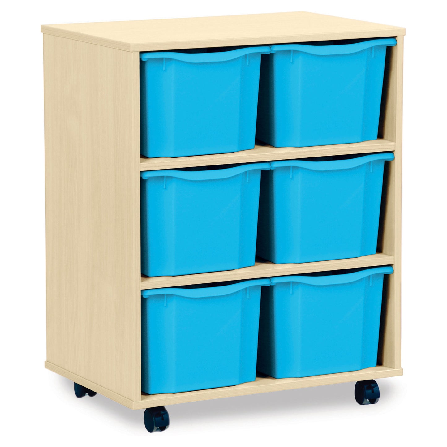 Monarch Mobile School Tray Storage Unit 6 Triple Trays