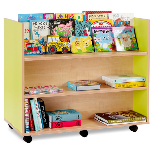 Monarch Mobile Library Unit with 3 Straight Shelves