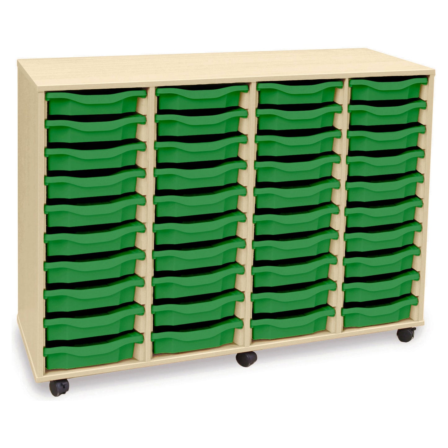 Monarch Mobile School Shallow Tray Storage Unit 40 Trays