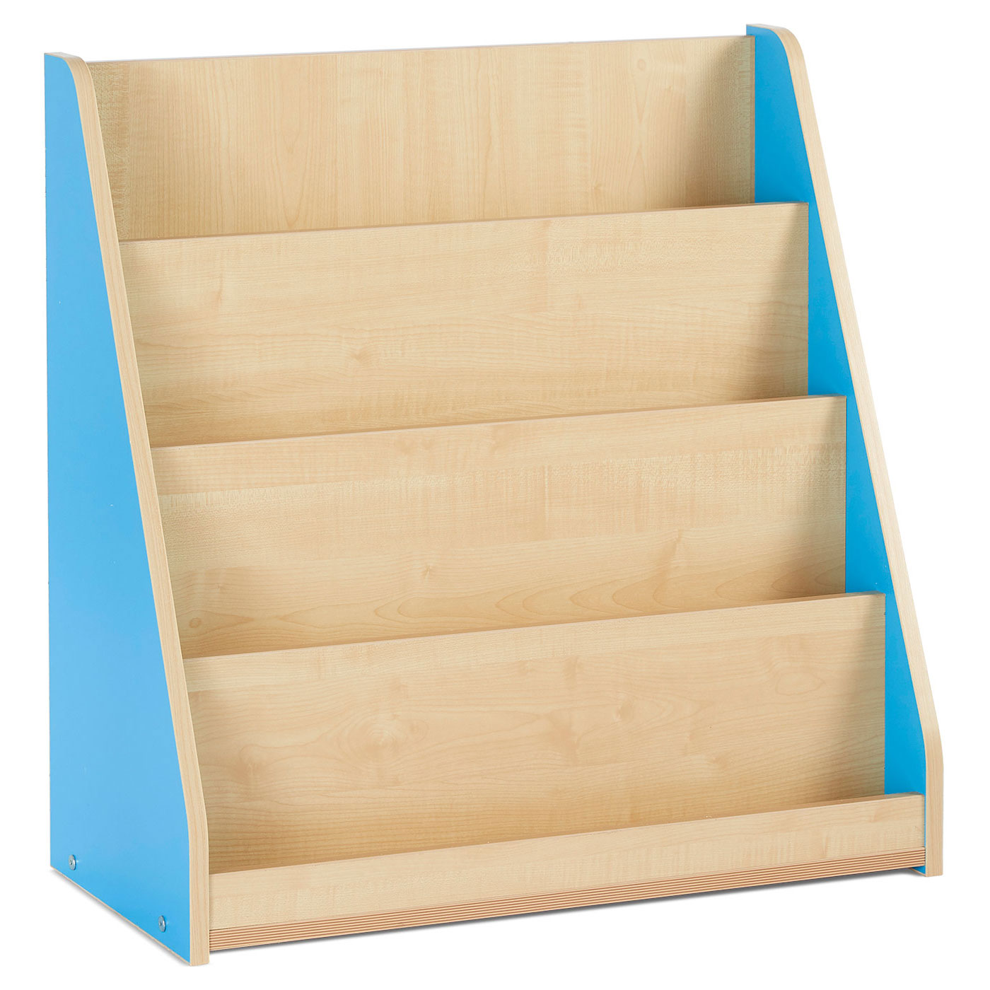 Monarch Single Sided Library Unit with 4 Stepped Shelves