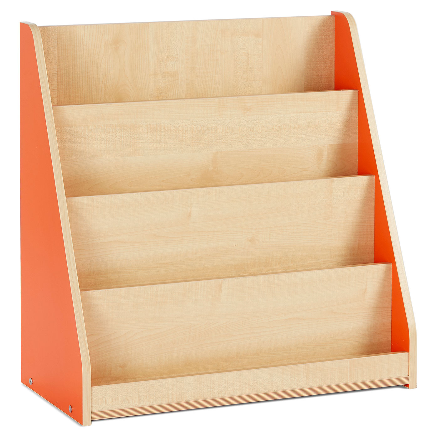 Monarch Single Sided Library Unit with 4 Stepped Shelves