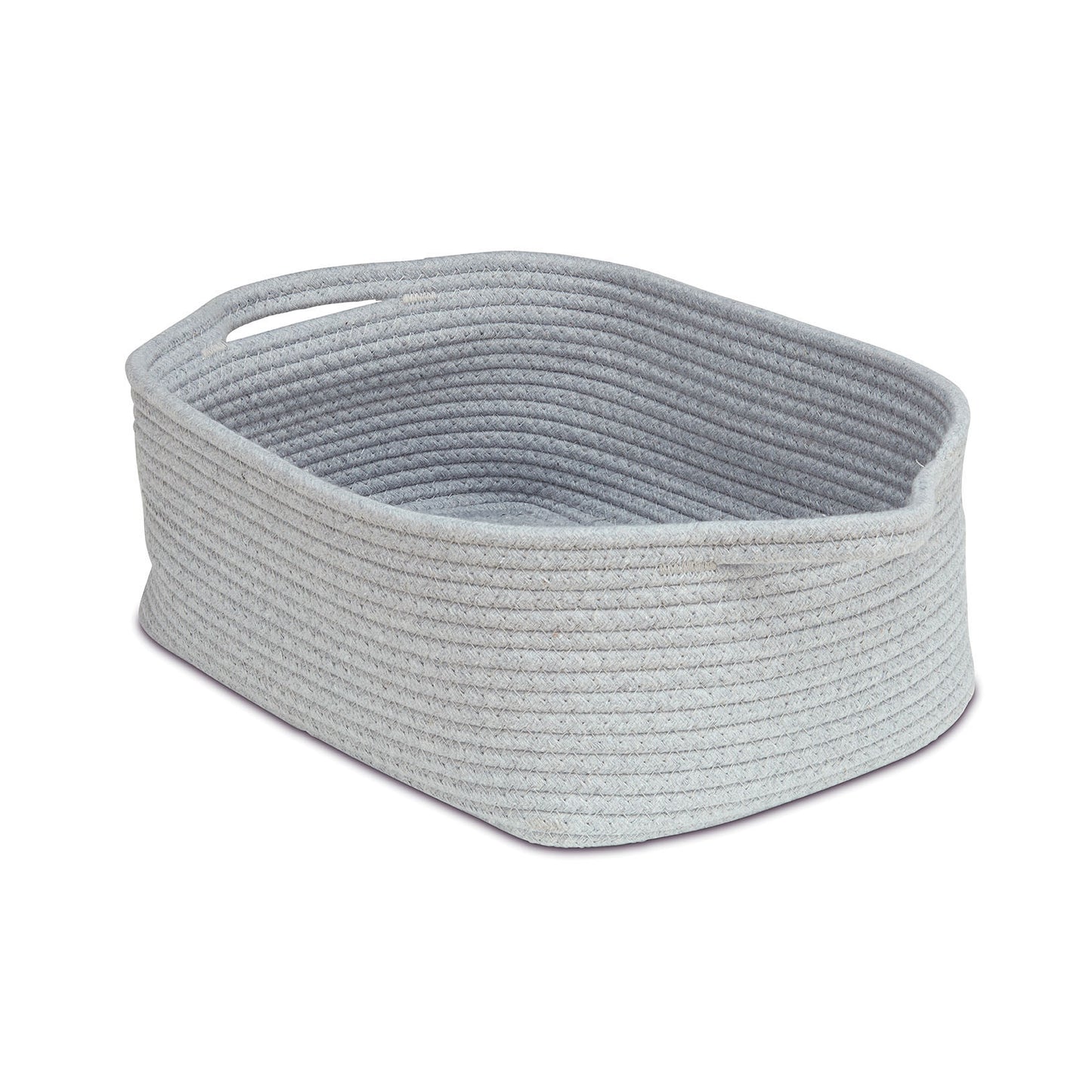 Millhouse Early Years Light Grey Shallow Rope Basket (PK of 6)