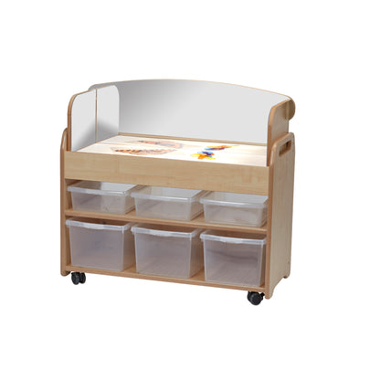 Millhouse Early Years Medium Light Box Trolley Plus Mirror Surround