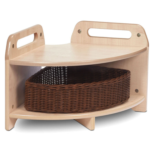 Millhouse Early Years Low Level 90 degree Corner Unit with 1  Basket