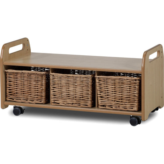 Millhouse Early Years Mobile Low Level Unit with 3 Baskets