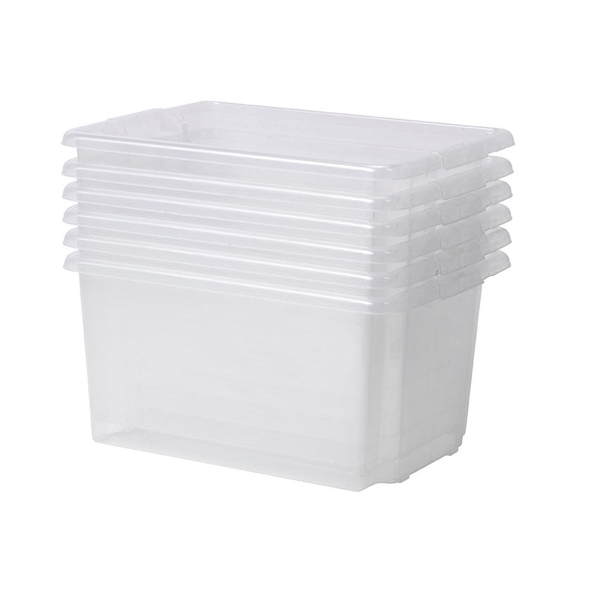 Millhouse Early Years Set of 6 Clear Deep Tubs