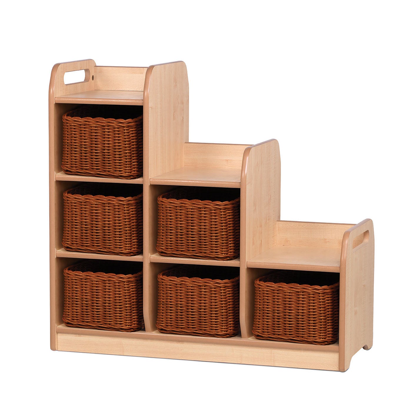 Millhouse Early Years Stepped Storage Left Hand with Baskets