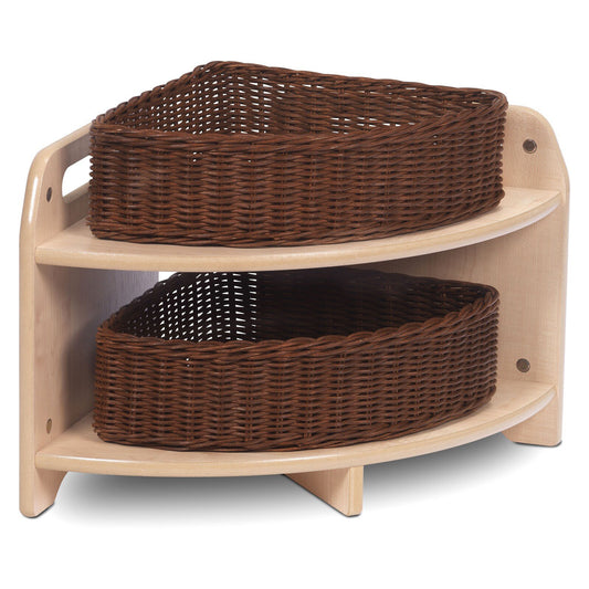 Millhouse Early Years Low Level 90 degree Corner Unit with 2 Baskets