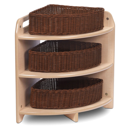 Millhouse Early Years Tall 90 degree Corner Unit with 3 Baskets