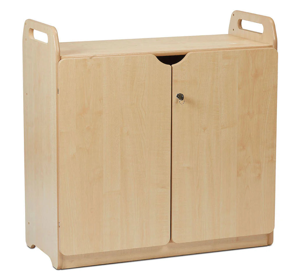 Millhouse Early Years Lockable Storage Cupboard with Display and Mirror Back