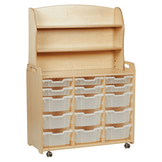 Millhouse Early Years Triple Column with Welsh Dresser Add-on with 6 Shallow, 9 Deep Trays