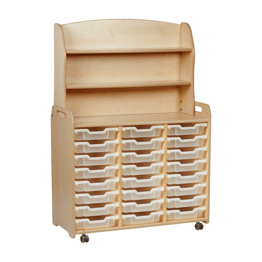 Millhouse Early Years Triple Column with Welsh Dresser Add-on with 24 Shallow Trays