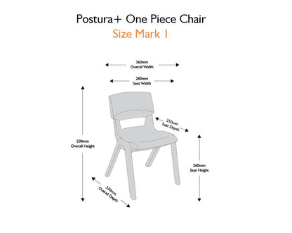 Postura+ One Piece Chair