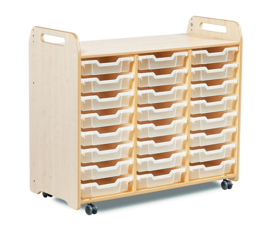 Millhouse Early Years Tray Storage Unit (900mm height) with 24 Shallow Trays