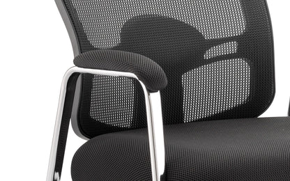 Portland Medium Mesh Back (Straight Leg) Visitor Chair with Arms