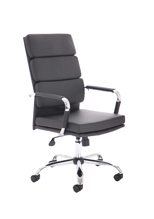 Advocate Medium Back Bonded Leather Executive Office Chair with Arms