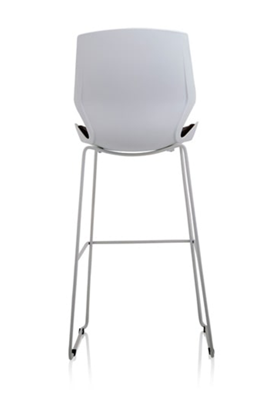 Florence White Frame Fabric Seat High Stool Chair