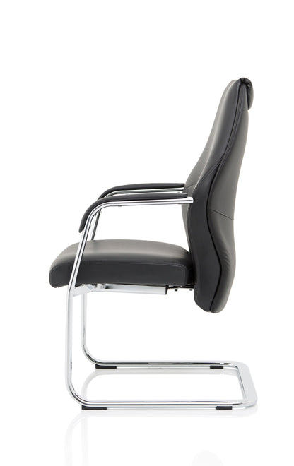 Mien High Back Leather Cantilever Visitor Office Chair