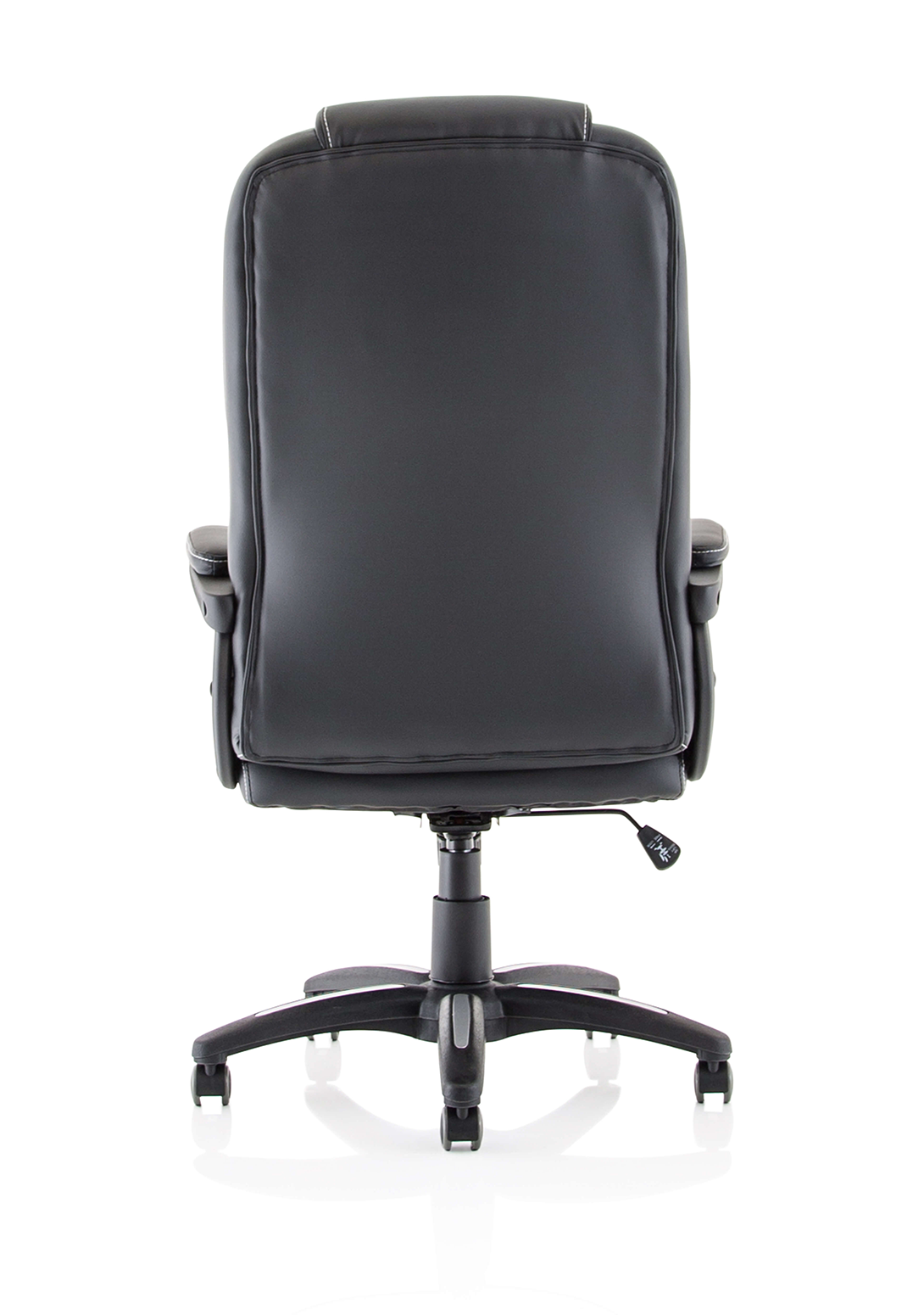 Dakota High Back Black Leather Executive Office Chair with Arms