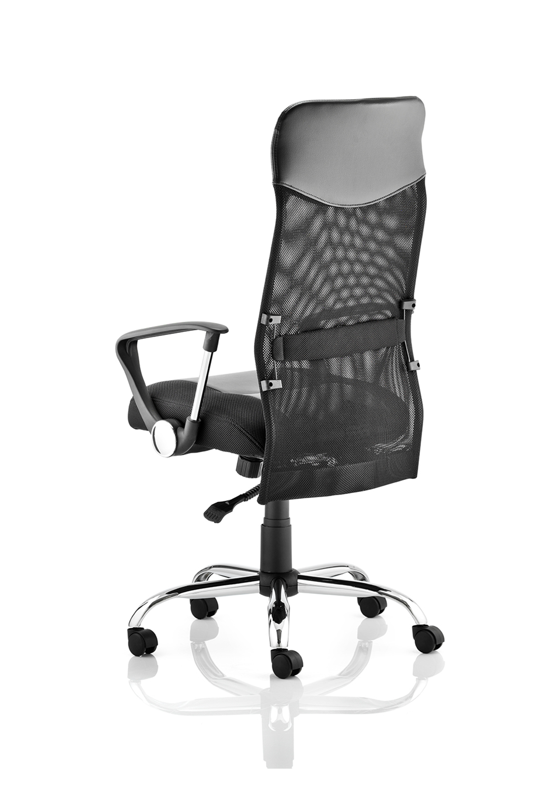 Vegas High Back Black Executive Office Chair with Arms