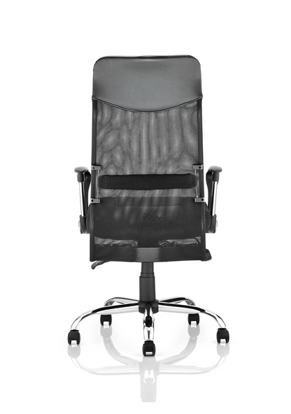 Vegas High Back Black Executive Office Chair with Arms