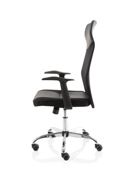 Vegalite High Mesh Back Black Executive Office Chair with Arms