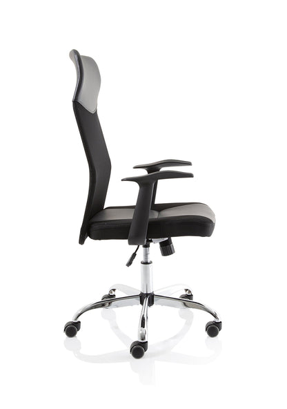 Vegalite High Mesh Back Black Executive Office Chair with Arms