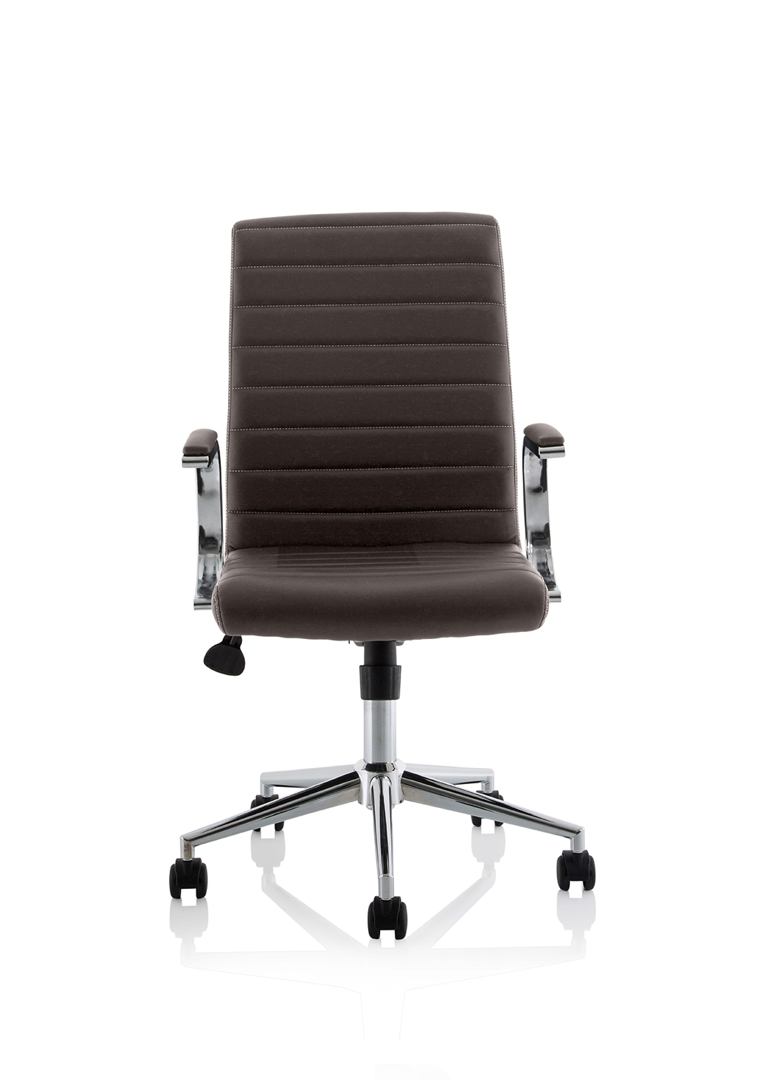 Ezra Medium Back Leather Executive Office Chair with Arms