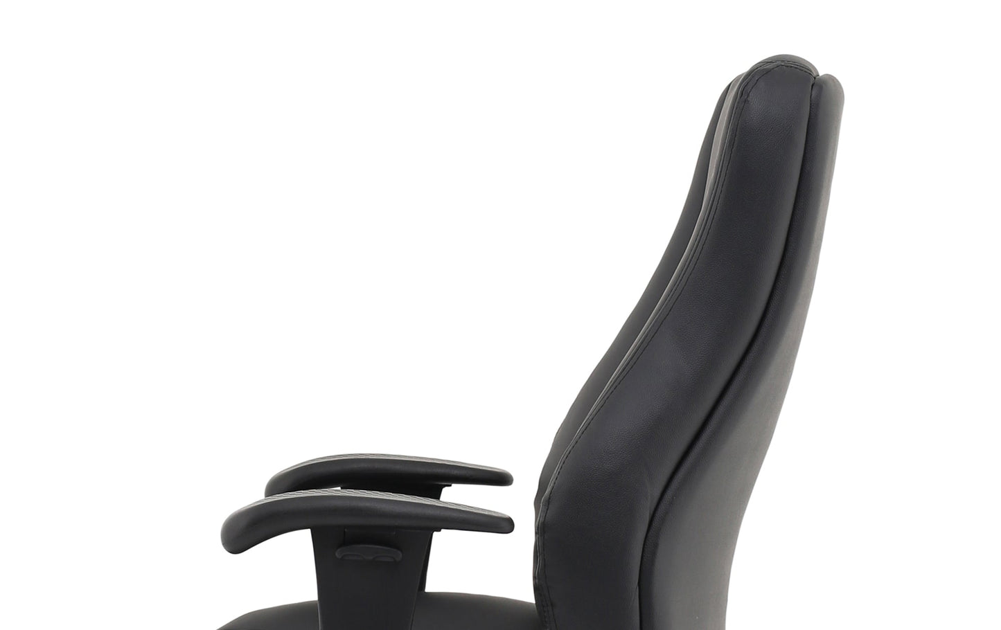 Winsor Medium Back Executive Black Leather Office Chair with Arms