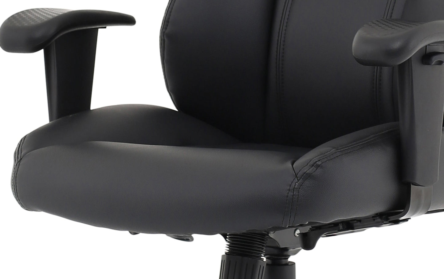 Winsor Medium Back Executive Black Leather Office Chair with Arms