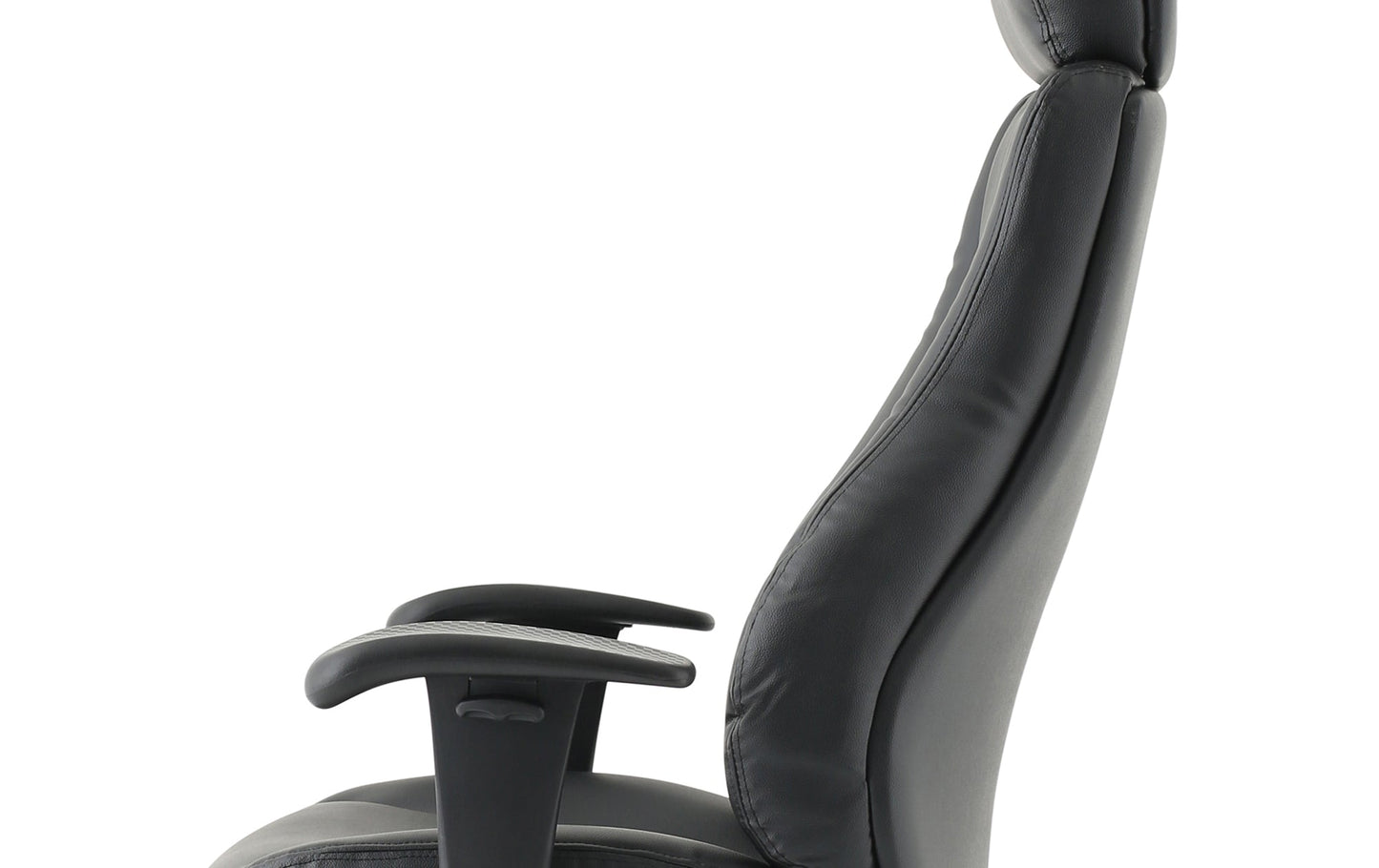 Winsor Medium Back Executive Black Leather Office Chair with Arms