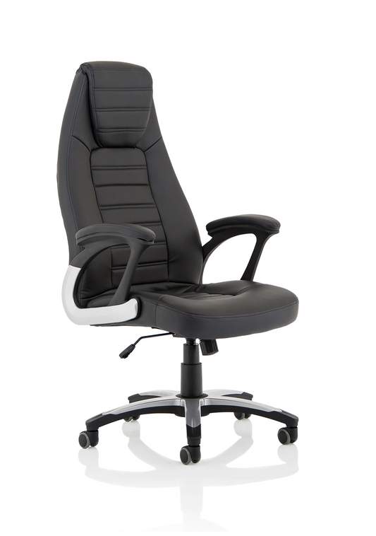 Metropolis High Back Black Leather Executive Office Chair