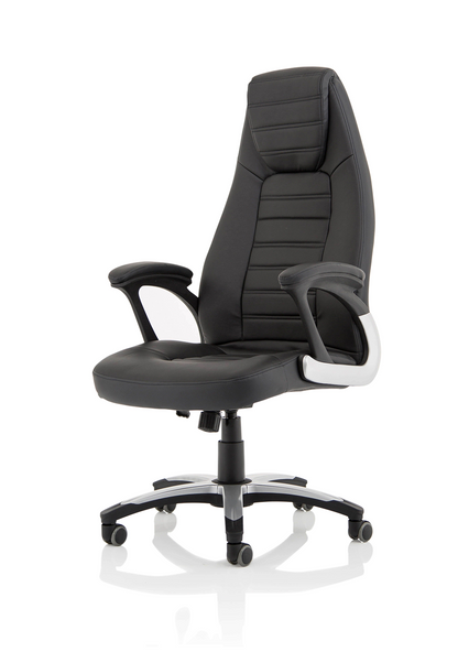 Metropolis High Back Black Leather Executive Office Chair