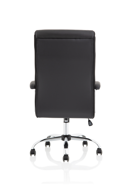 Dallas High Back Black Leather Executive Office Chair with Arms