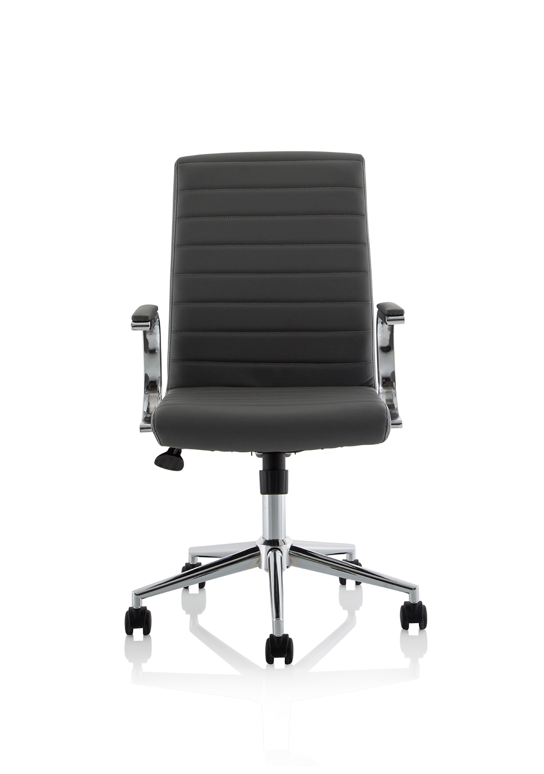 Ezra Medium Back Leather Executive Office Chair with Arms