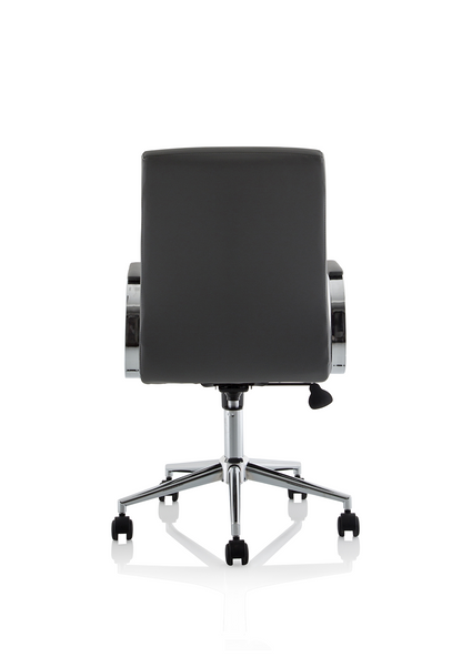 Ezra Medium Back Leather Executive Office Chair with Arms