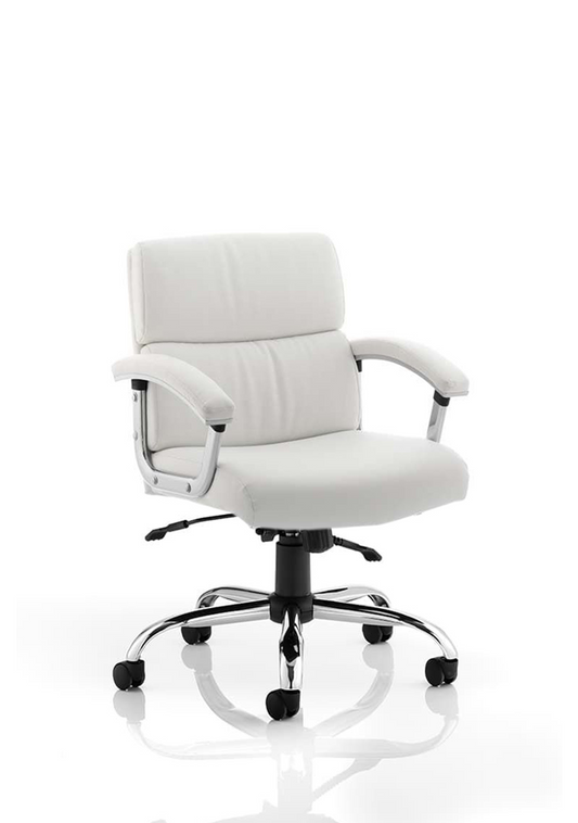 Desire Medium Back Leather Executive Office Chair with Arms