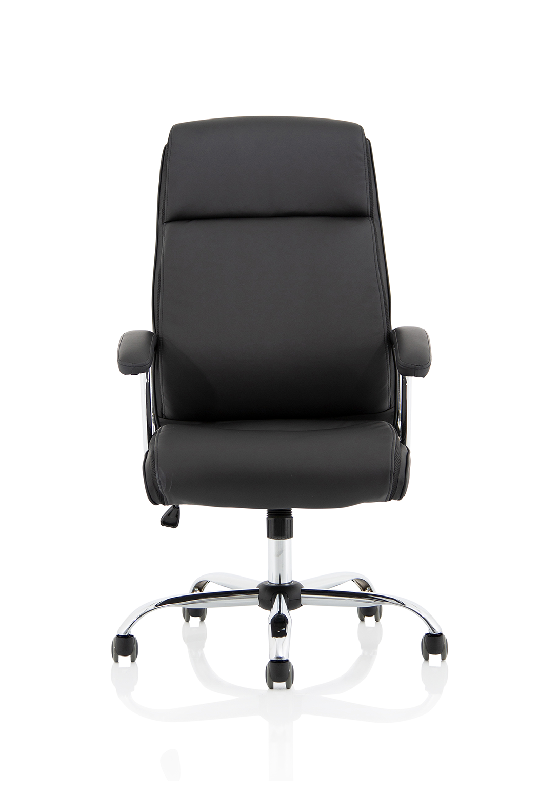 Hatley High Back Black Leather Executive Office Chair with Arms