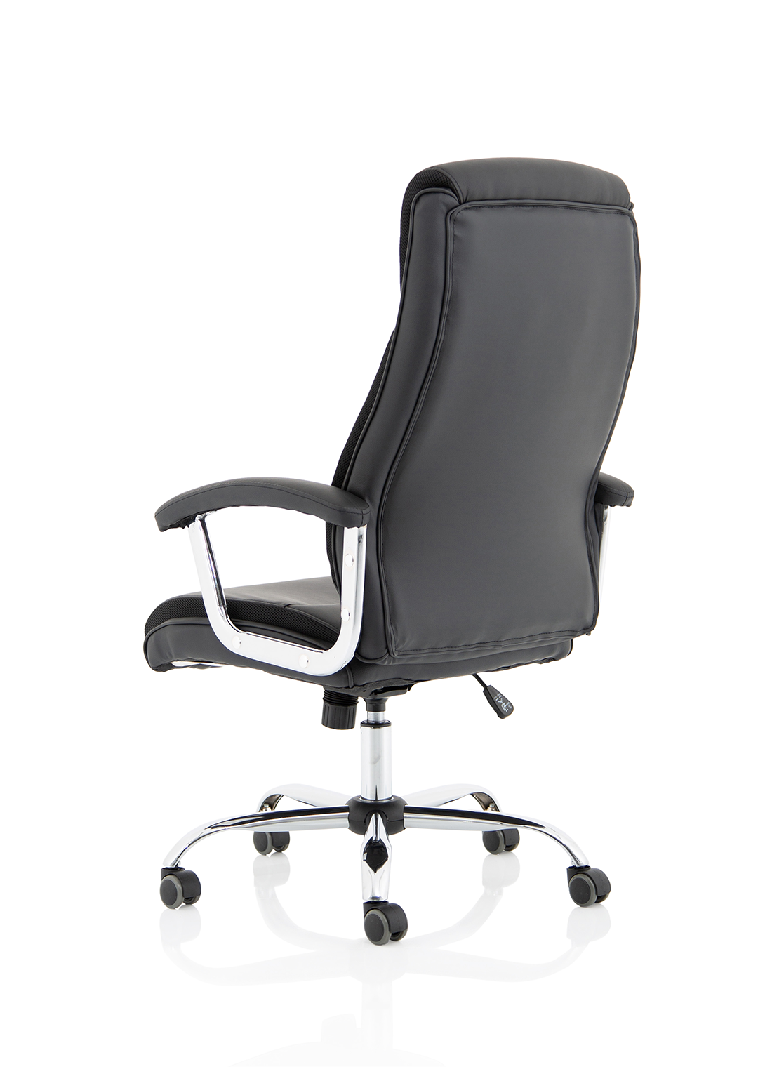 Hatley High Back Black Leather Executive Office Chair with Arms