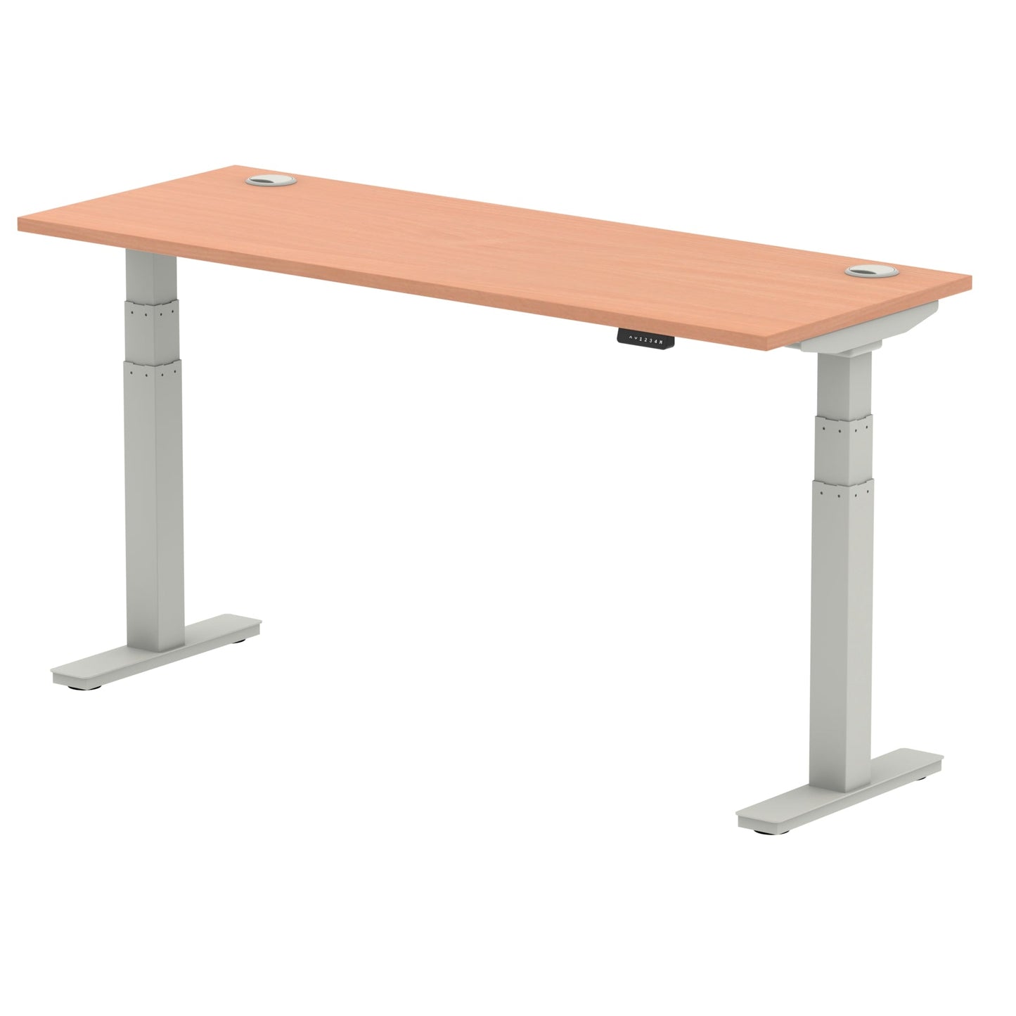 Air Height Adjustable Slimline Desk With Cable Ports