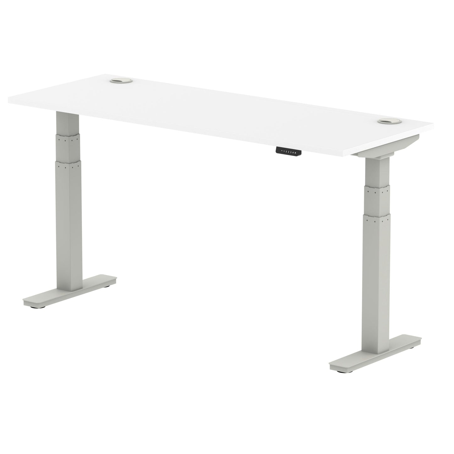 Air Height Adjustable Slimline Desk With Cable Ports