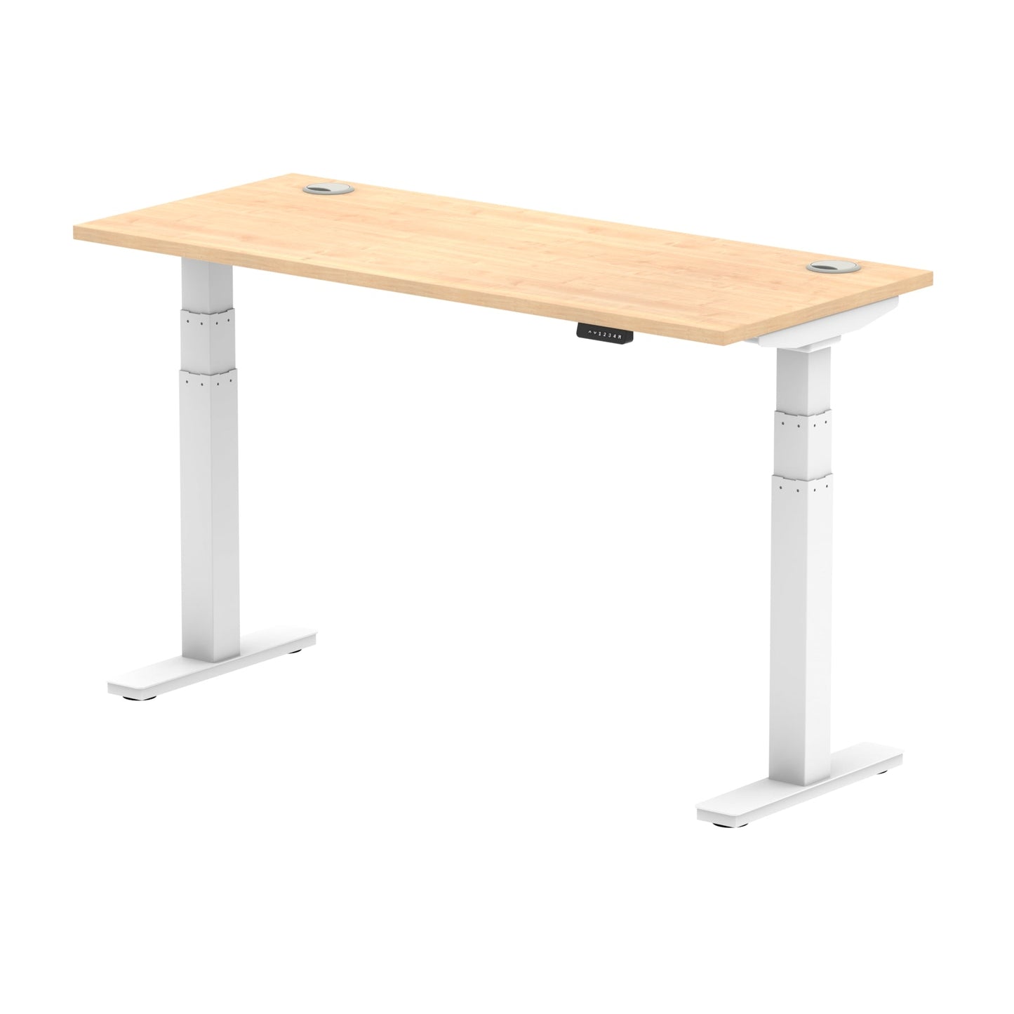 Air Height Adjustable Slimline Desk With Cable Ports