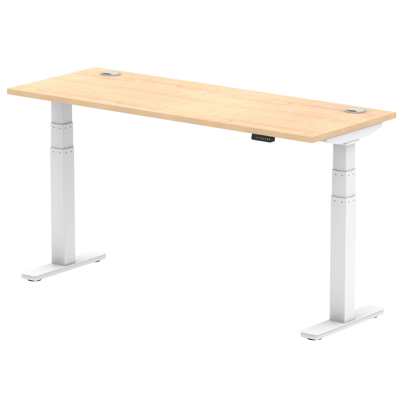 Air Height Adjustable Slimline Desk With Cable Ports