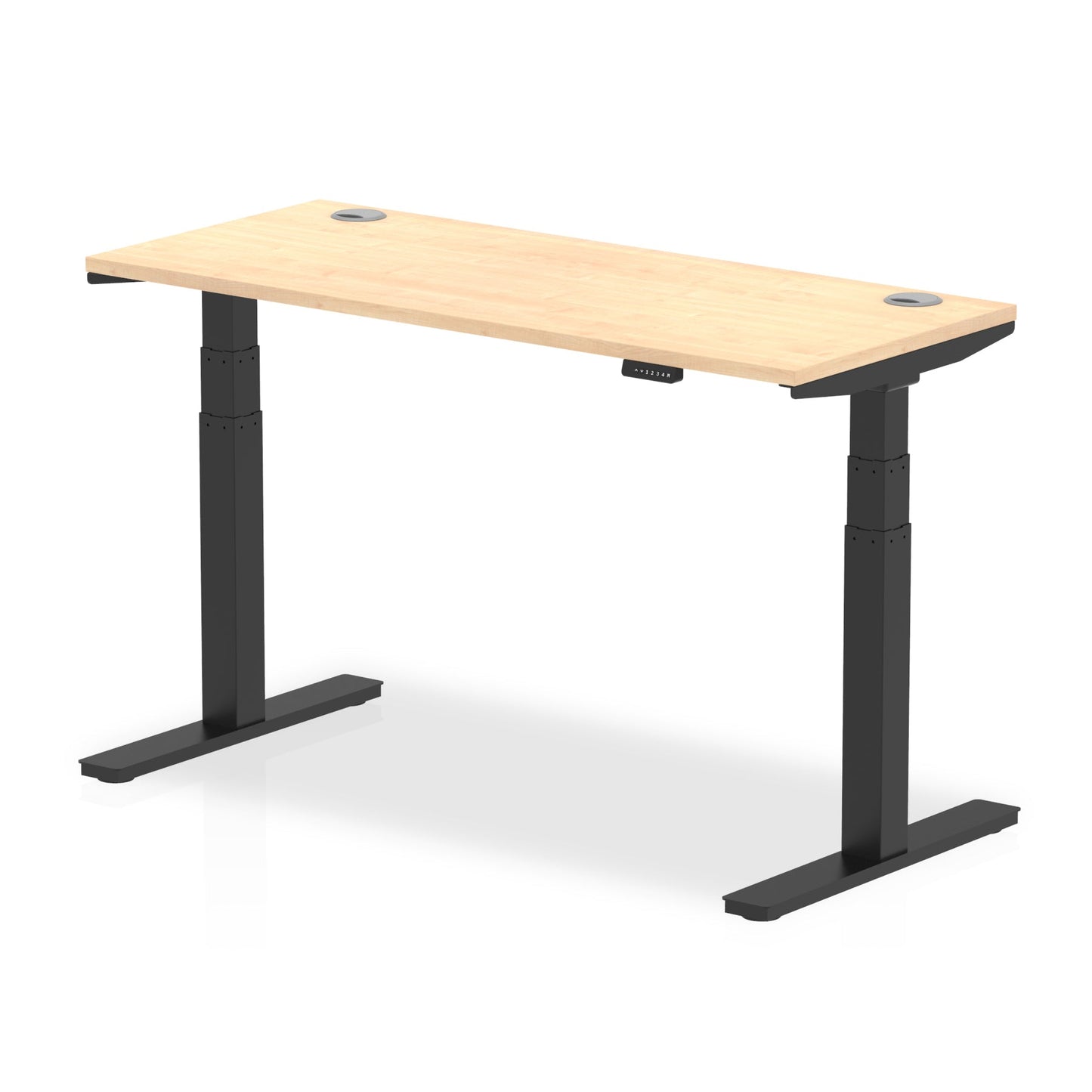 Air Height Adjustable Slimline Desk With Cable Ports