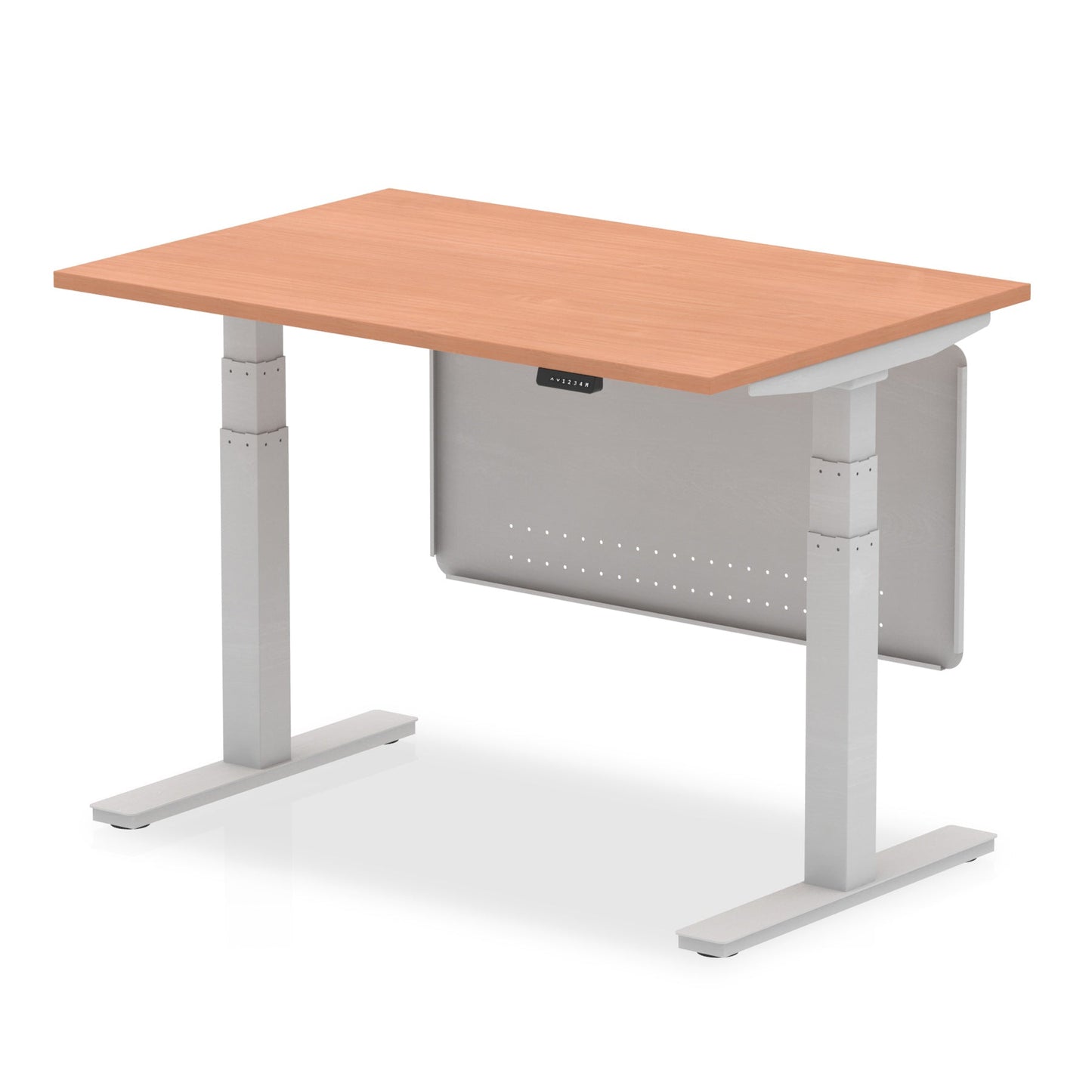 Air Height Adjustable Desk with Steel Modesty Panel